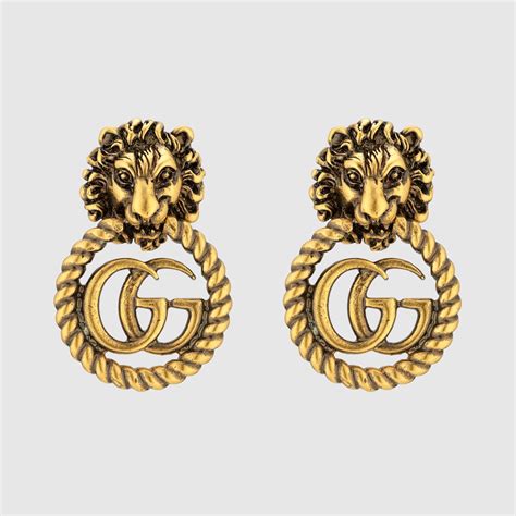 boucle d'oreille gucci or|Jewelry & Watches .